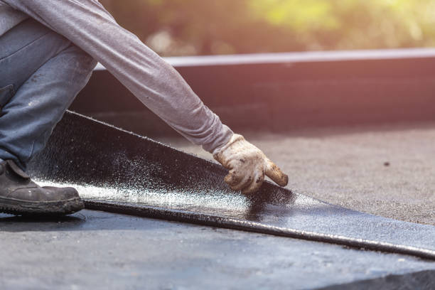 Professional Waterproofing technician working in Grove City, OH